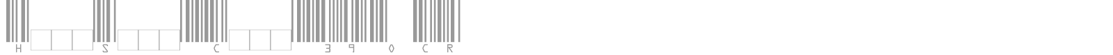 HardSoft Code 39 OCR font preview